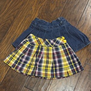 Garanimals Denim and Plaid Skirt Set